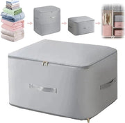 Organizzatore spaziale ultra compatto, auto compresso, cassetti mobili per coperte, abiti e coperte (grigio, L 54 x 42 x 60 cm)