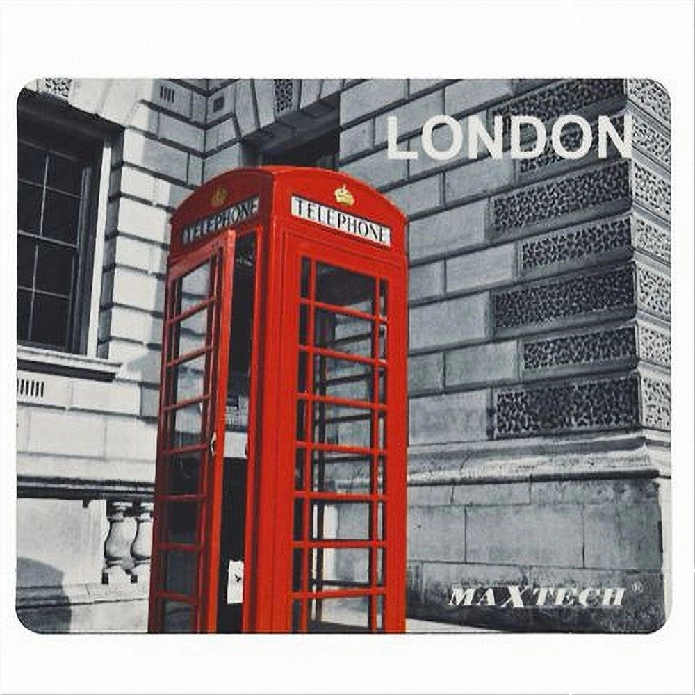 Trade Shop - Tappetino Mouse Pad Gaming Cabina Telefonica Rossa Londra Antiscivolo G-mpad28 -
