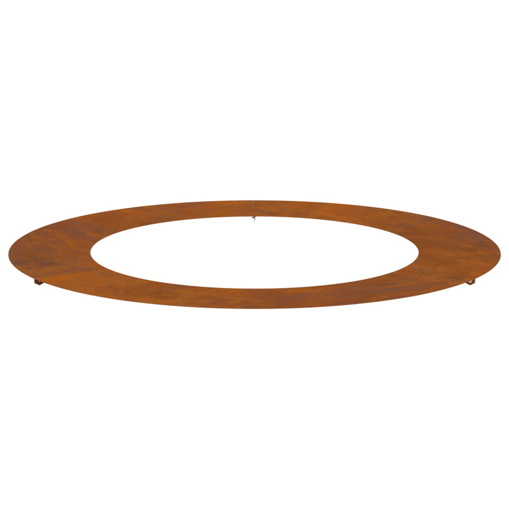 Fioriera in Acciaio Corten Acciaio Corten Grande Intarsi Decorativi