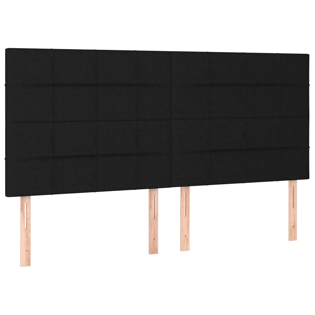 Giroletto con Testiera Nero 180x200 cm in Tessuto cod mxl 62608