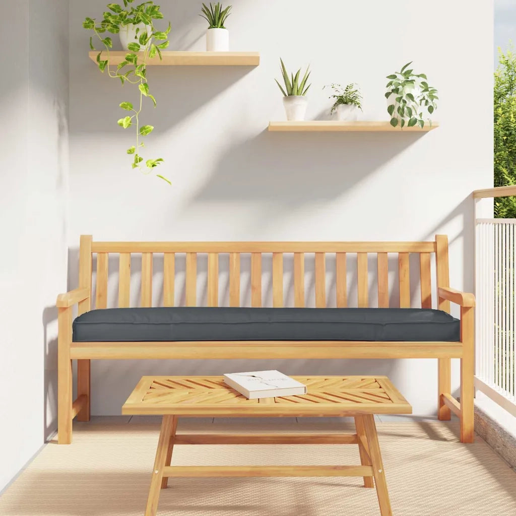 Cuscino per pallet Antracite 200 x 40 x 8 cm Tessuto Oxford 42001678