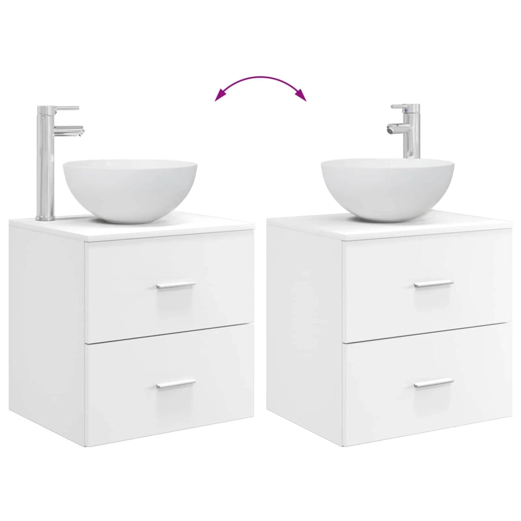 Set di Armadi da Bagno 3 pz Bianco 49,5 x 41 x 64,5 cm 3405811