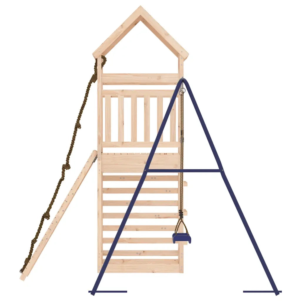 Set da Gioco da Esterno in Legno Massello di Pino 3156922