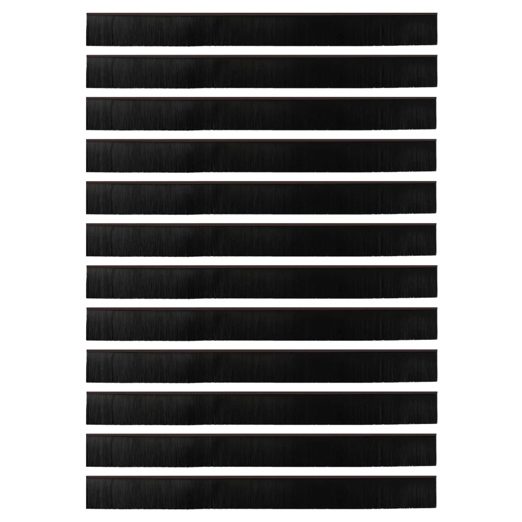 Spazzole per porte autoadesive 12 pz Marrone 100 cm CFW3548120