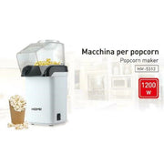 Trade Shop - Macchina Per Pop Corn Elettrica 1200w Popcorn Senza Olio Feste Party Bambini -