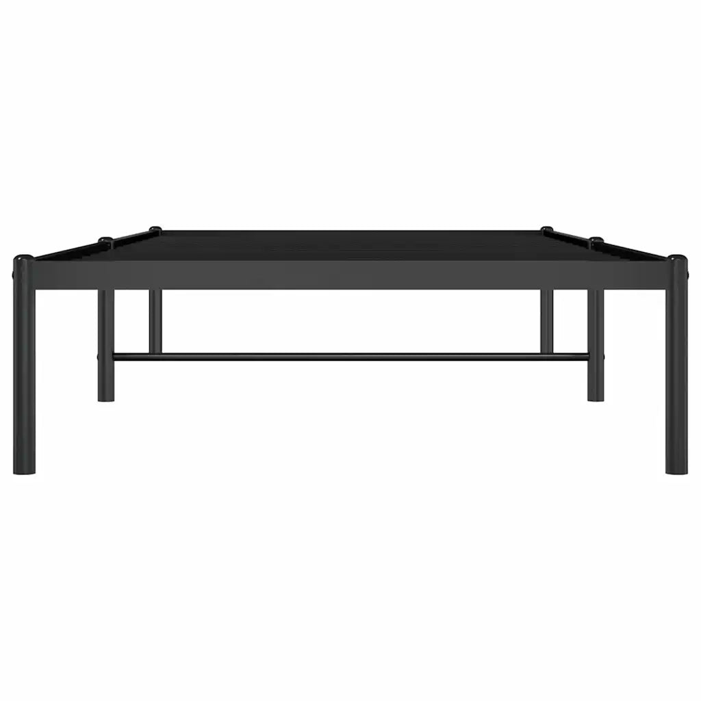 Letto singolo | Letto per adulti | Giroletto in Metallo Nero 90x190 cm