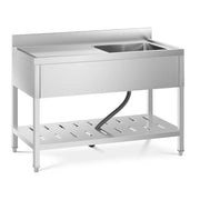 Lavello professionale a una vasca 49 x 42 x 24 cm acciaio inox 14_0000163