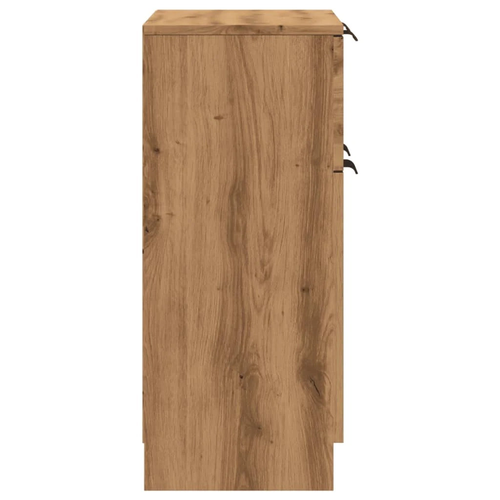 Buffet credenza cassettiera armadio mobile contenitore organizer cucina soggiorno salotto fatto a mano 60 x 30 x 70 cm legno ingegnerizzato marrone 02_0030814