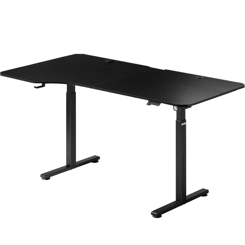 Scrivania Elettrica Regolabile Altezza 160x75x72-117cm Nero Console di Comando