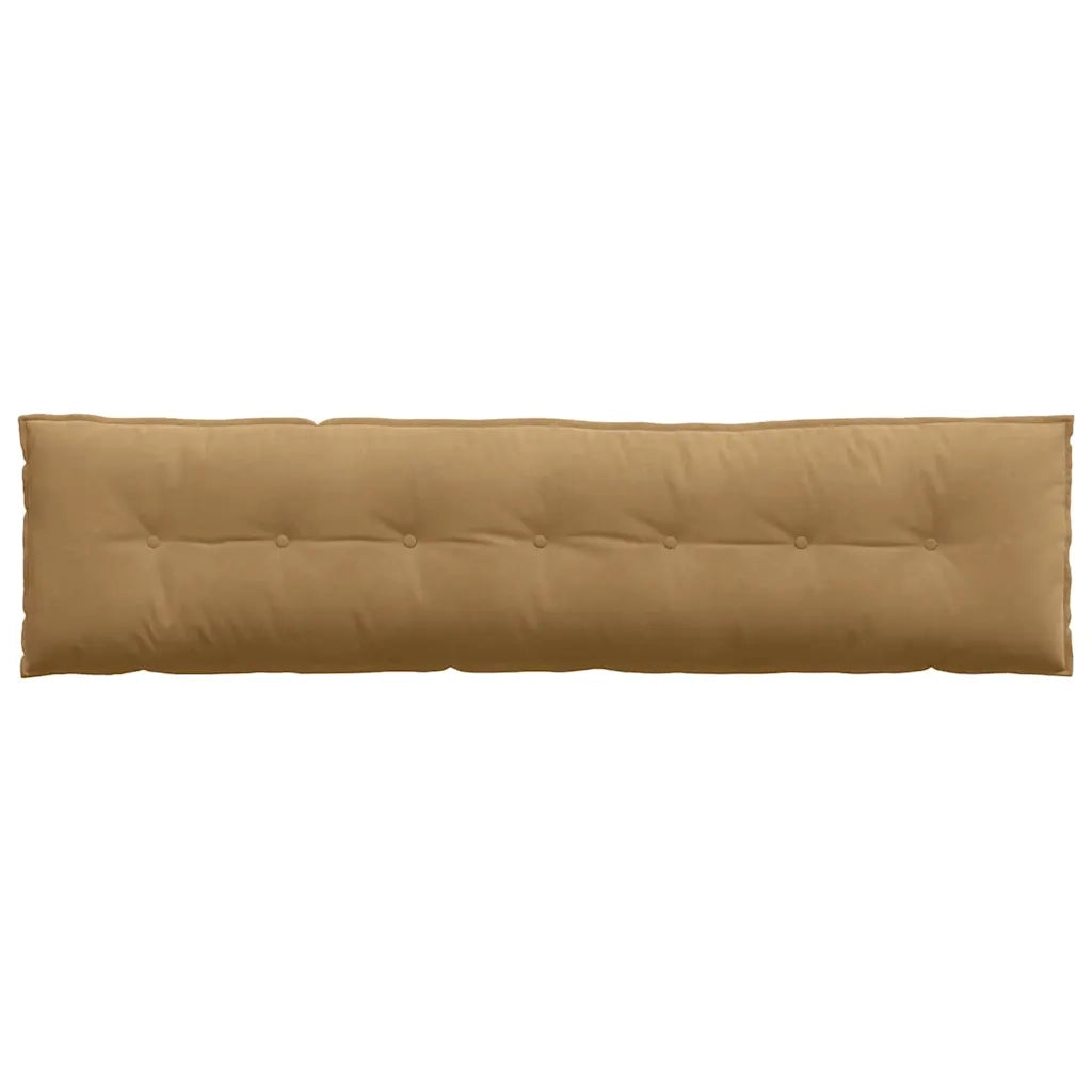 Cuscino per Schiena Marrone 200 x 50 cm Tessuto in Cords 42014984