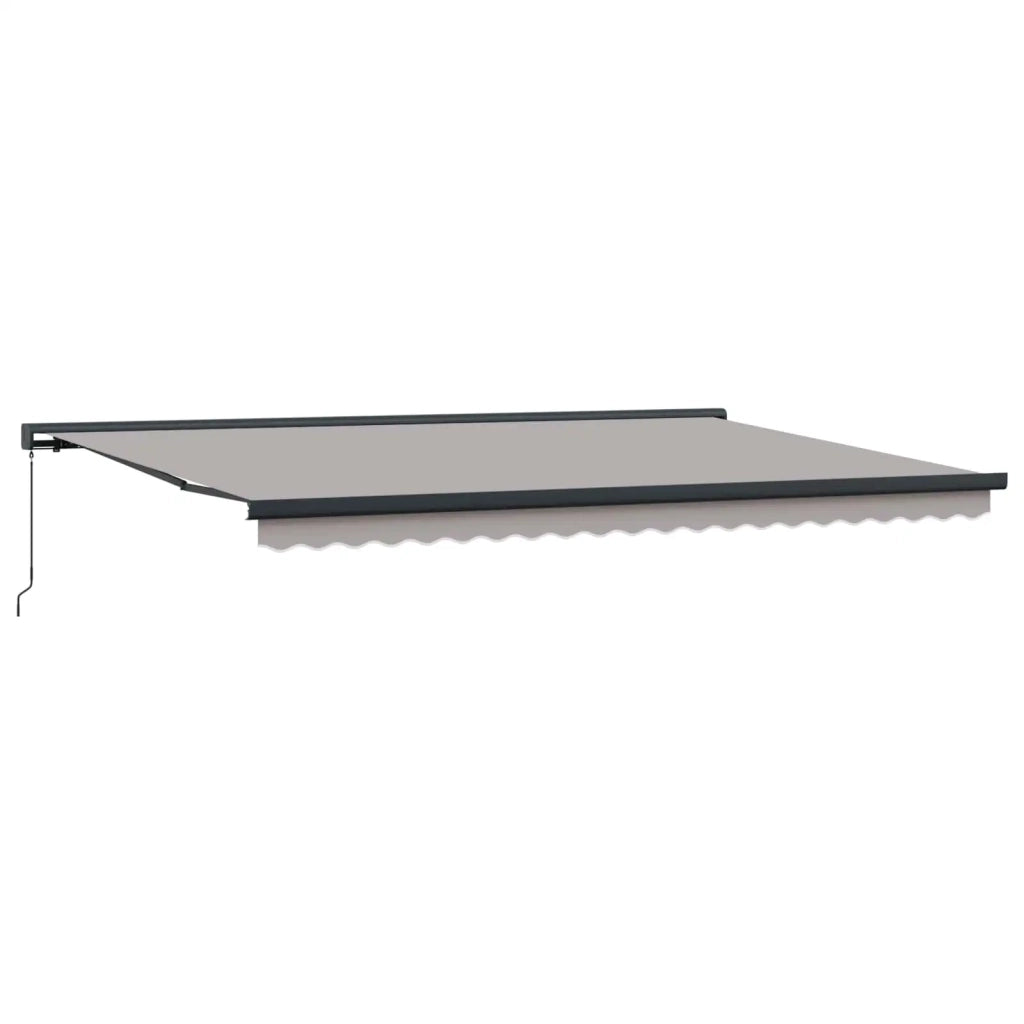 Tenda Retrattile Grigio chiaro 500 × 300 cm Tessuto e Metallo 3331383
