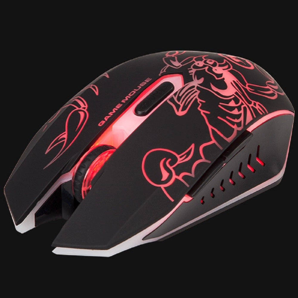 Trade Shop - Marvo Scorpion M316 Mouse Ottico Gaming Retroilluminato 2400 Dpi Luminoso Pc Usb -