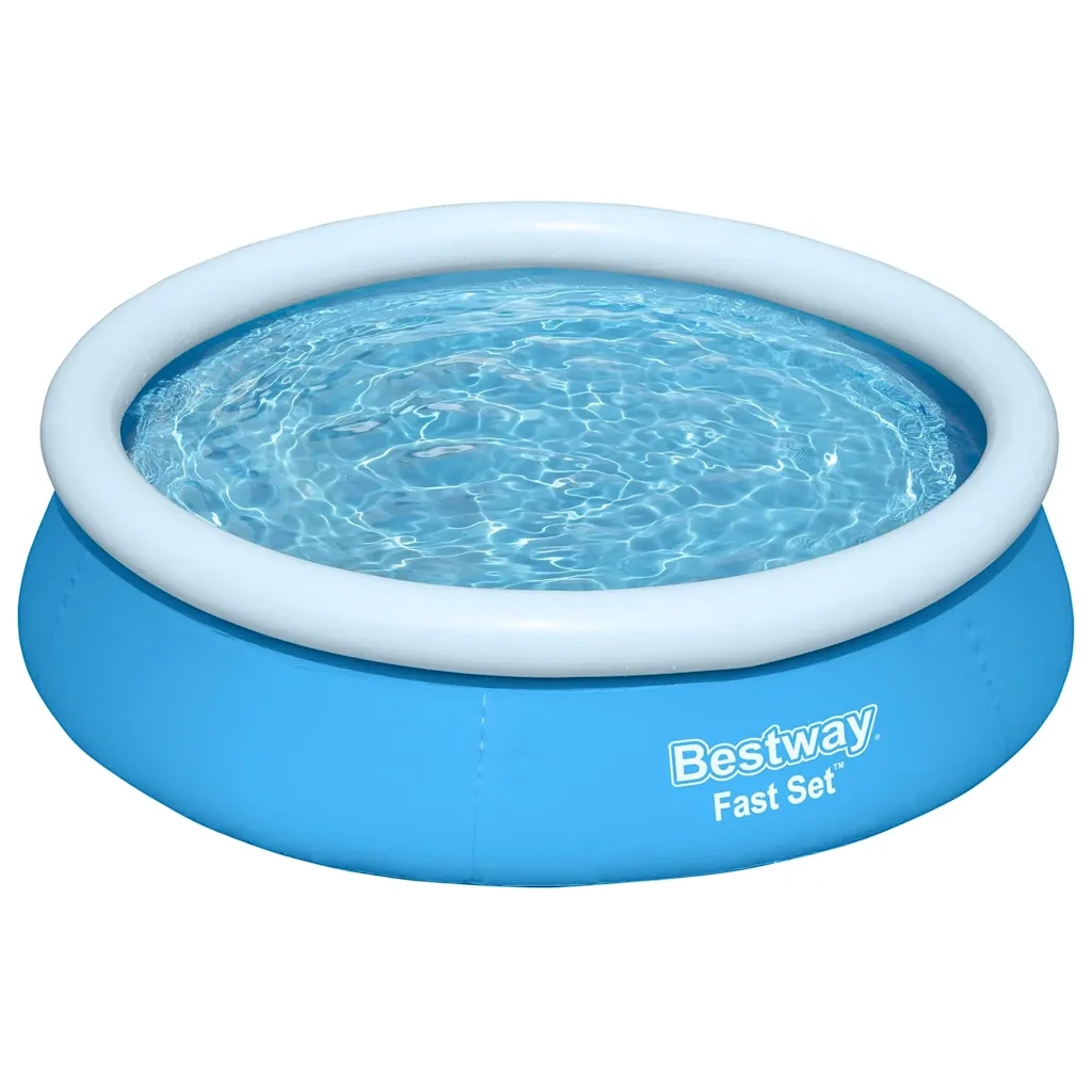 Bestway Set Piscina Gonfiabile Fast Rotonda 183x51 cm Blu 92844