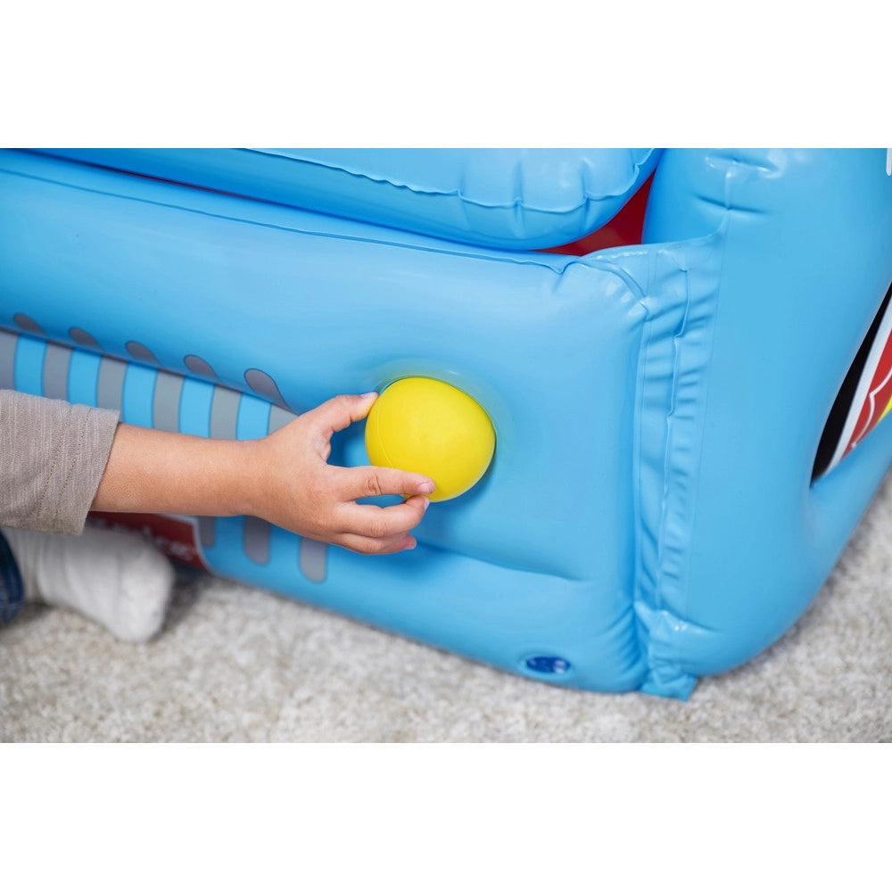 Trade Shop - Piscina Gonfiabile Per Bambini Forma Fuoristrada Safari Con Palline Cofano Apribile 93577 -