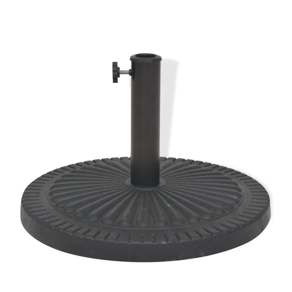 Base per ombrellone base tonda in resina diametro 38 e 48 mm nera 14 kg 2202088