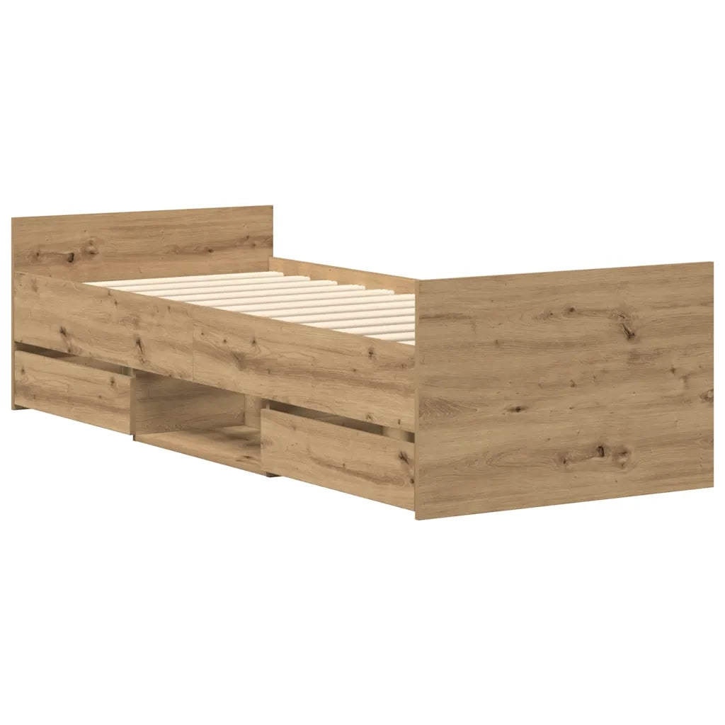 Giroletto senza Materasso Rovere Artigianale 100x200cm 3328795