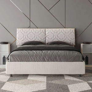 Letto Matrimoniale 160x200 cm con Rete e Contenitore Mados Giada Agata