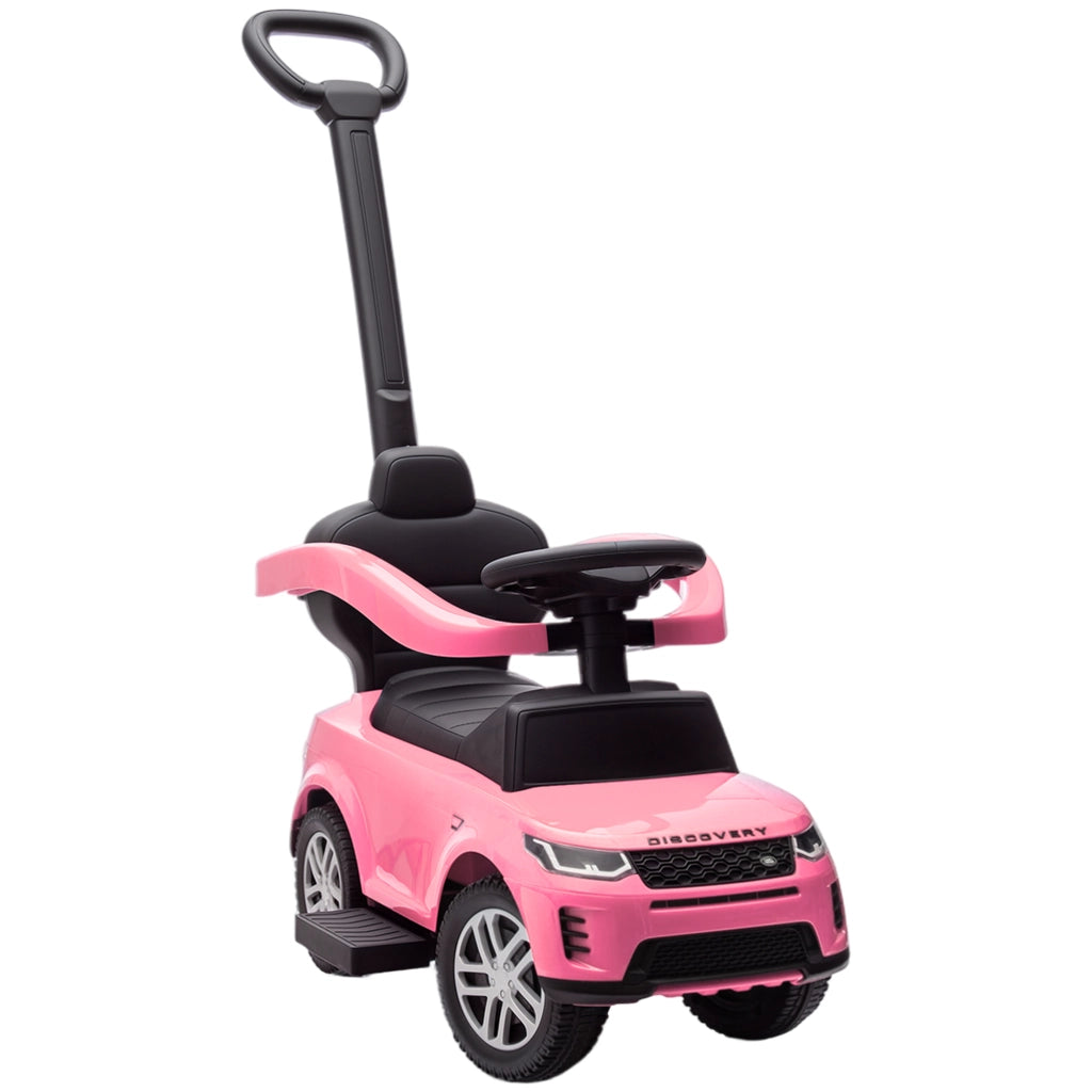 Giocattolo Bambini Correpasillos 2 in 1 LAND ROVER ¨C Zephmum ¨C Rosa con Almacenaje e Barandilla