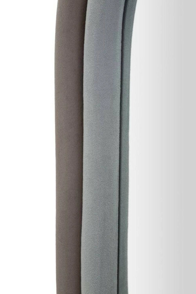 Specchio Marinetti, Specchiera, Articolo d'arredo a muro, Decorazione con specchio, 60x4 h90 cm, Tortora e Grigio