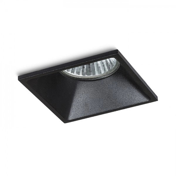 Faretto ZURI SQ da incasso nero 230V GU10 35W