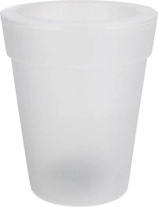 Vaso da giardino a luce emettente per energia solare per esterno - vaso da piante illuminato con LED - decorazione per giardino con piccoli vasi