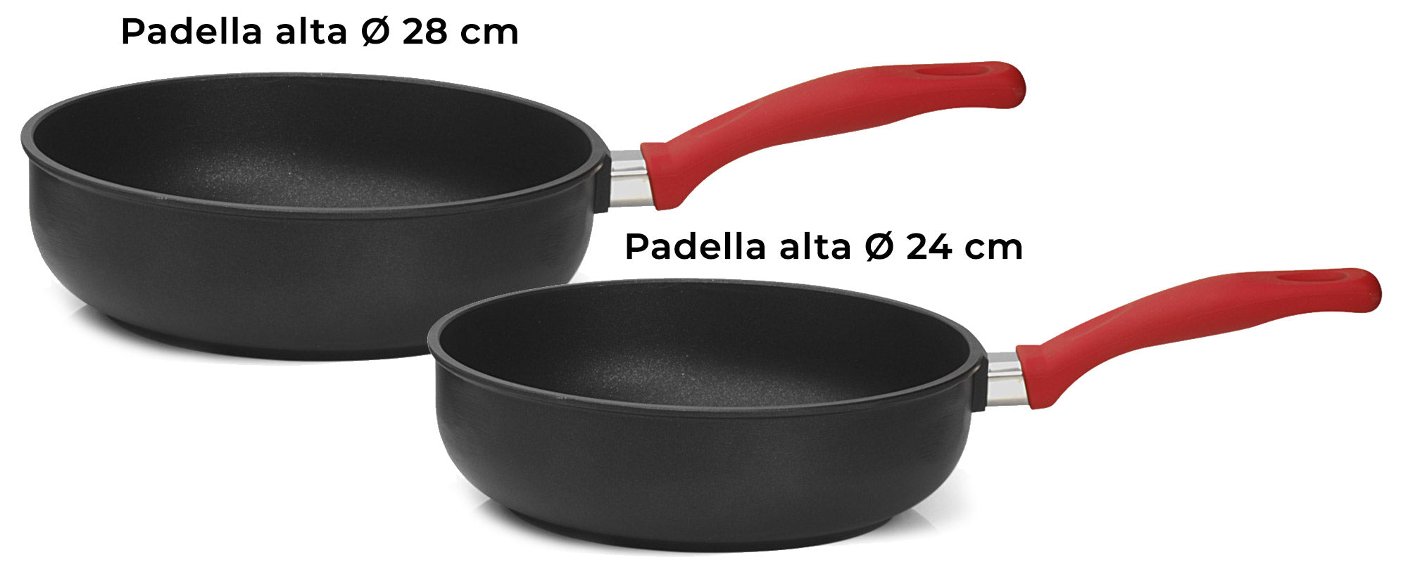 Batteria di Pentole 9 Pezzi in Alluminio Pressofuso Antiaderente Olympia Love