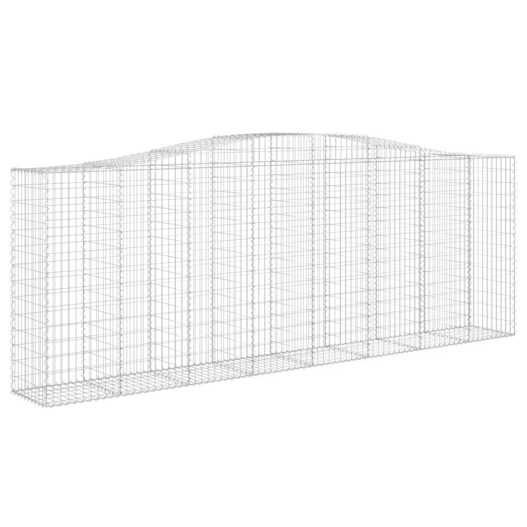 Cesti Gabbioni ad Arco 9 pz 400x50x140/160 cm Ferro Zincato 3145989