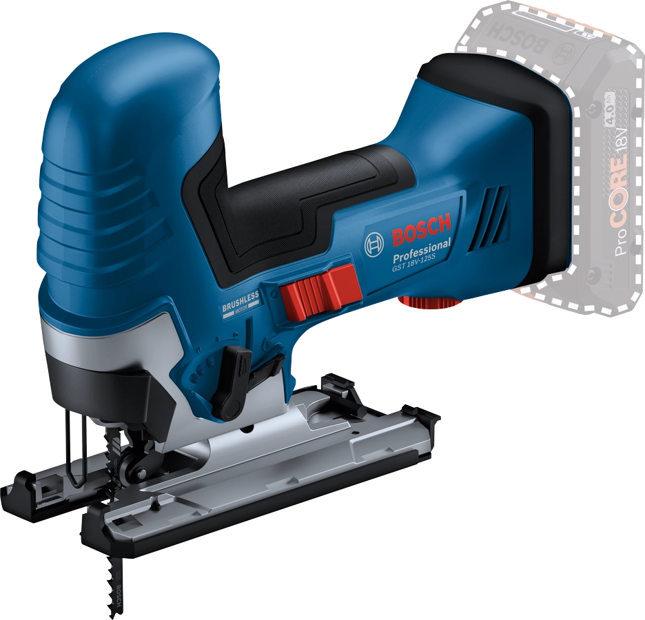 Bosch GST  18V‑125 S Seghetto Alternativo 18 V Bruhshless, regolatore, naked