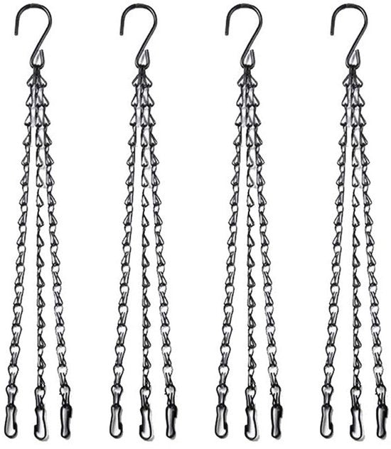 Manichini per piante e decorazione - 4 pezzi - 41 cm - Catena metallica