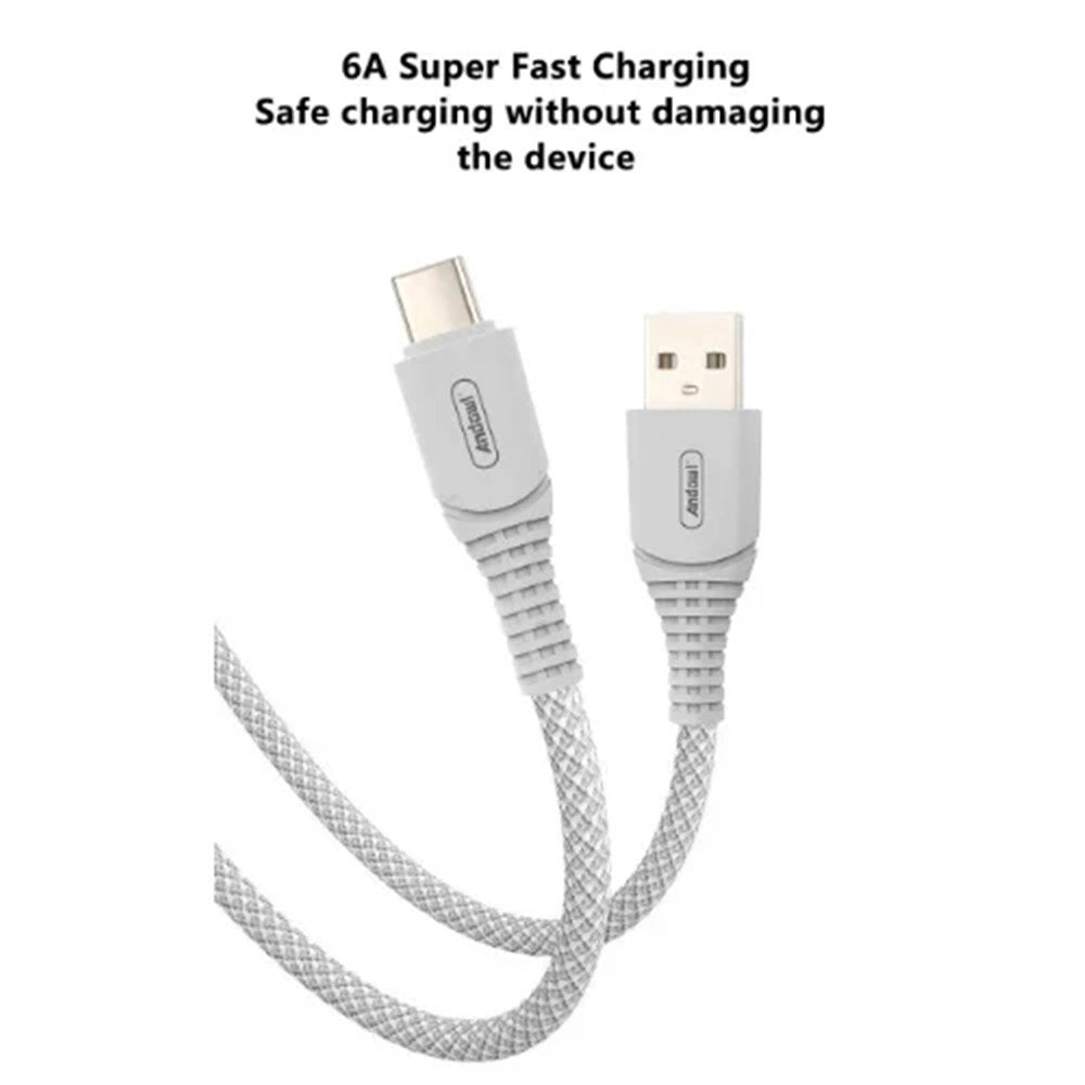 Trade Shop - Cavo Trasferimento Dati Ricarica Veloce Usb A Type-c 120w Da 2 Mt Resistente Q-sj550 -