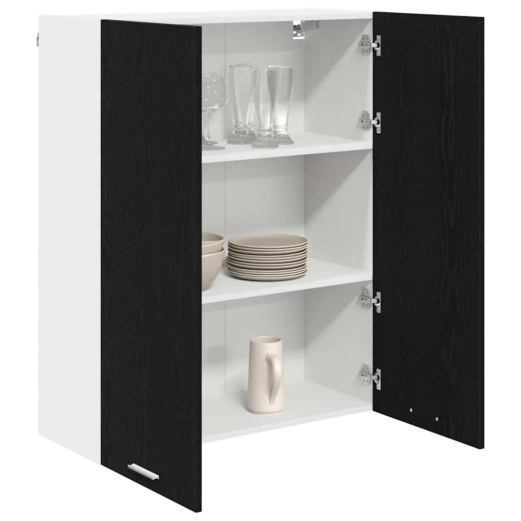 Armadio pensile Rovere Nero 80 x 31 x 100 cm Legno multistrato