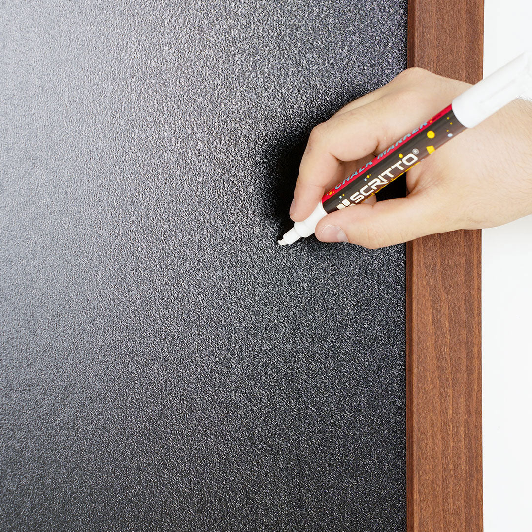 Lavagna con Cornice in Legno 80x120 cm in Legno Dark Wood