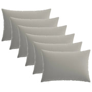 Federa 6 pcs HEERLEN Grigio 50 x 80 cm Poliestere 912046