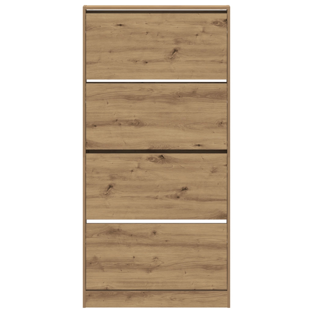 Armadio per Scarpe Rovere Artigianale Legno Ingegnerizzato