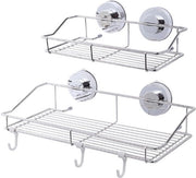 Raccoglitore per asciugamani con foro di aderenza robusto - Raccoglitore per asciugamani in acciaio inossidabile senza perforazione - Raccoglitore per asciugamani da parete per bagno e cucina con opzione di stoccaggio