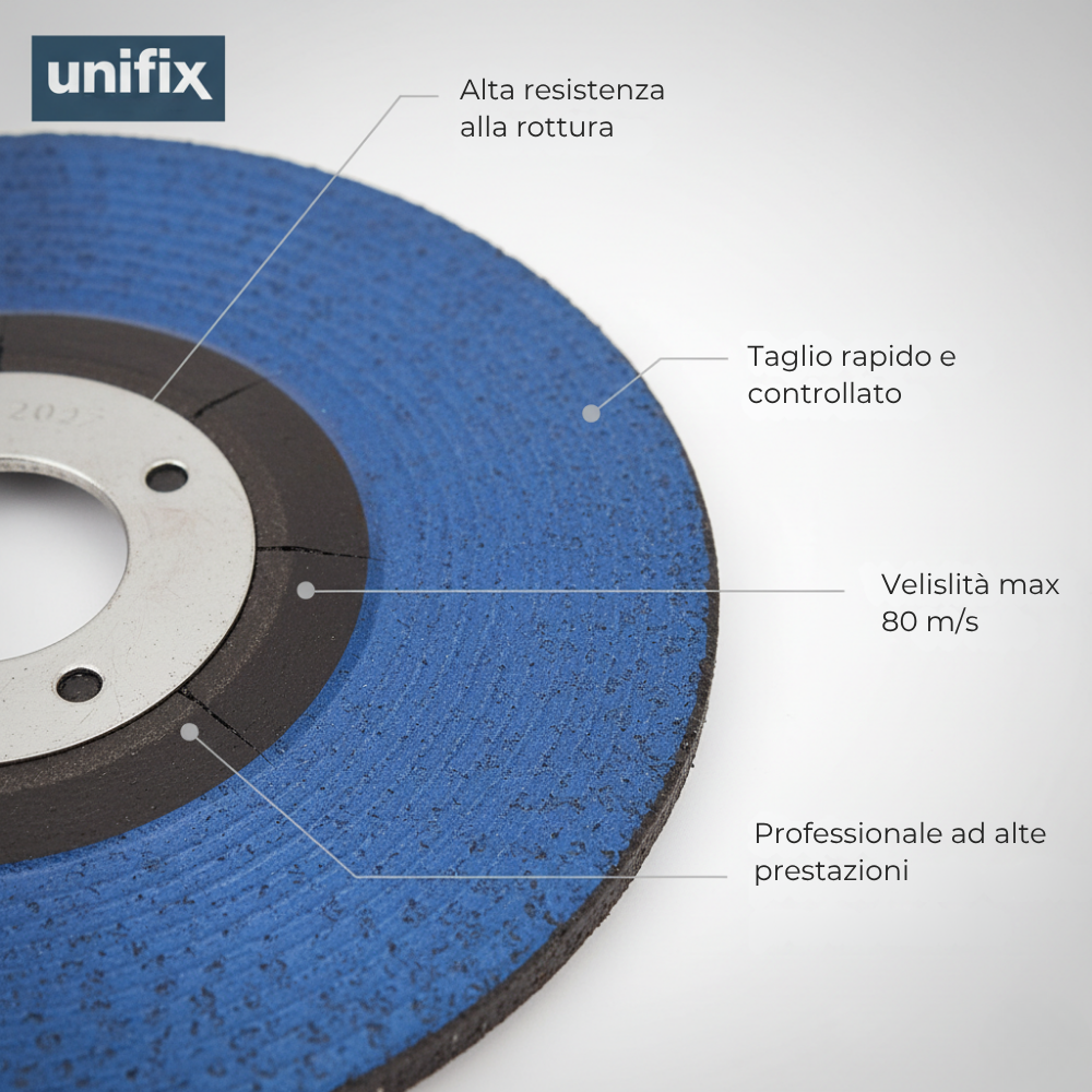 Disco da taglio top per materiali pieni acciaio ferro tubi e profilati *** misura Ø 115 x 2,5 x 22 mm, confezione 1