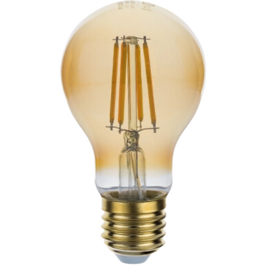 Lampadina optonica led attacco e27 2800 k luce calda vetro dorato *** potenza 8w, confezione 1