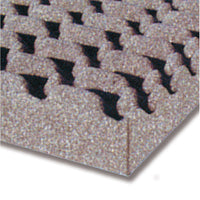 Pannello fonoassorbente bugnato in poliuretano espanso 1500 x 2100 x 40 mm trem