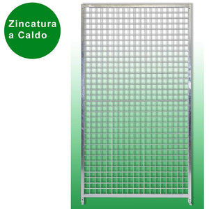 Pannello semplice in rete per box cani maglia 5x5 cm zincatura a caldo 100xh180 cm