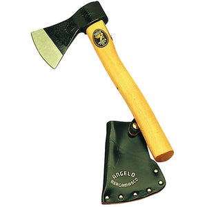 Picozzino con fodero in cuoio manicato in legno grammi 600