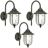 Applique grande modello porto pezzi 3 color ruggine cm 51