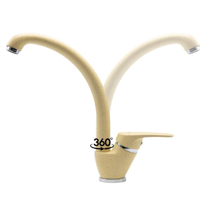 Ogomondo miscelatore oslo orientabile ottone colorato per lavello cucina *** finitura- avena 1, confezione 1