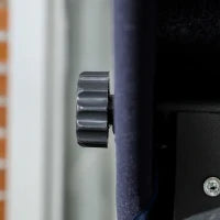 Dondolo da Giardino 3 Posti con Cuscini, Seduta Chaise Longue e Tettuccio, 198x118x168 cm, Blu Scuro