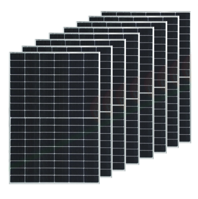 Moduli fotovoltaico impianto 3 kw monocristallino potenza 410w silver pezzi 8