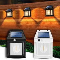 4pz Lampada luce faretto solare faro esterno sensore movimento luce calda BK-888
