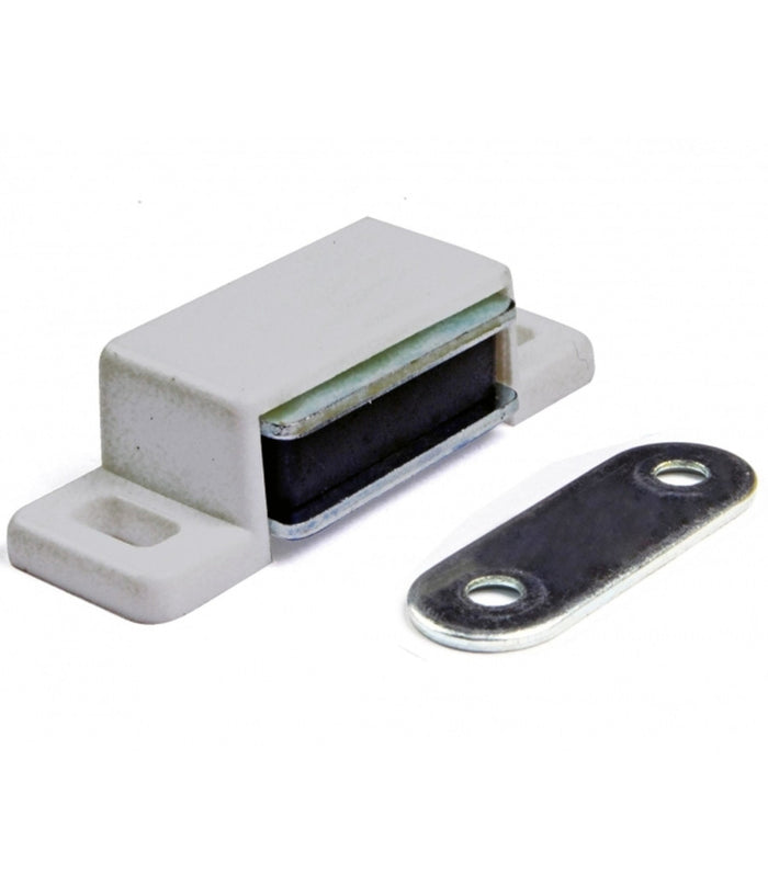 4pz Chiusura A Calamita Magnete Blocco Ante Porta Mobili Casa Con Viti Fissaggio         