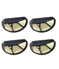 4pz Lampada Luce Faretto Faro Esterno Solare 102 Led Smd Sensore Movimento Ta005         