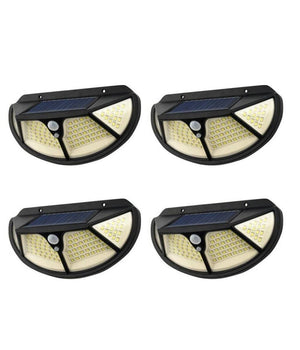 4pz Lampada Luce Faretto Faro Esterno Solare 102 Led Smd Sensore Movimento Ta005         