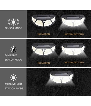 4pz Lampada Luce Faretto Faro Esterno Solare 102 Led Smd Sensore Movimento Ta005         