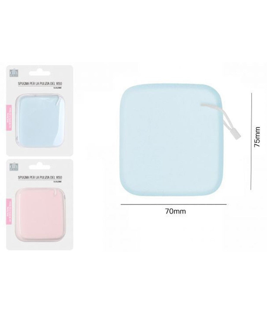 4pz Spugne Detergenti Per Pulizia Viso Make Up Dischetti Struccanti 70x75 Mm         